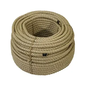 30 mm Jute Rope para construção transportando 100% Tossa Twisted Ropes Fabricante Goodman Atacado. Fabricado em Bangladesh