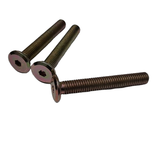 สกรูหัวหกเหลี่ยมแบบนิเกิลสแตนเลสแบบเมตริก 24 ชิ้นพร้อมหัวแบนสำหรับการใช้งานต่างๆ - Product Image 1