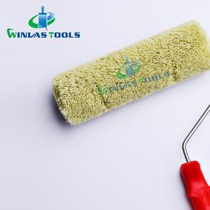 <span class=keywords><strong>Rullo</strong></span> per Pittura da 9 Pollici <span class=keywords><strong>con</strong></span> Manico in Plastica Rossa e Copertura Verde per Vernice Acrilica - Product Image 2