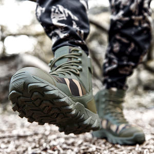 حذاء بوت جديد للخريف من THREEDIV أحذية تمويه قتالية للأدغال برقبة عالية حذاء مارتن برقبة كبيرة الحجم للتدريب الخارجي أحذية برقبة للرجال - Product Image 5