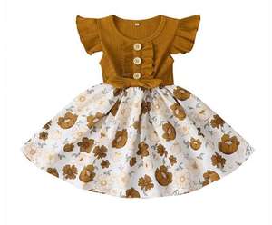 Vestido Floral de Nuevo Diseño en Oferta, con Estilo Dulce y Material de Algodón - Product Image 3