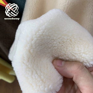 Giấy Chứng Nhận OEKO-TEX Tùy Chỉnh 20% 30% 50% 80% 100% Len Pha Trộn Sherpa Vải Giả Cừu Len Sang Trọng Vải Cho Quần Áo - Product Image 1