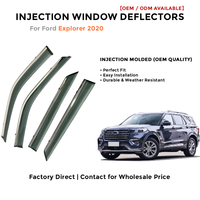 Déflecteurs de fenêtre latérale pare-pluie pour Toyota Cruiser 2019-2020 accessoires auto