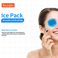 Compresse chaude/froide personnalisée en billes de gel – Pack flexible réutilisable pour soulager les maux de tête, la fatigue oculaire, les douleurs aux épaules/aux articulations et contrôler les gonflements