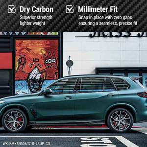 Faldón Lateral de Fibra de Carbono Seca para Automóviles, Pieza de Carrocería Aero, G05 Lci para <span class=keywords><strong>BMW</strong></span> Serie X5 <span class=keywords><strong>2023</strong></span> en Adelante - Product Image 3