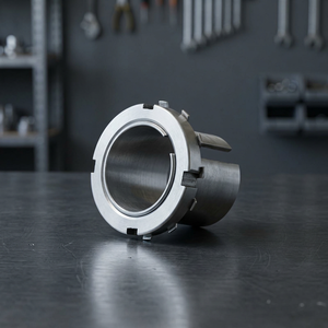 Split Back Bearing Adapter Sleeve Carbon Steel Press Fit Tapered Bore Industrial Bushing Threaded Mounting 50mm Length - Product Image 1