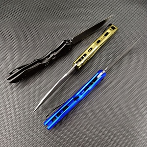 มีดพกพาสำหรับกู้ภัยและตั้งแคมป์ รุ่น CPM154 ใบมีดเหล็กกล้า ยี่ห้อ Launch-13 7650 สำหรับใช้งานกลางแจ้ง พร้อมบริการปรับแต่ง OEM - Product Image 4