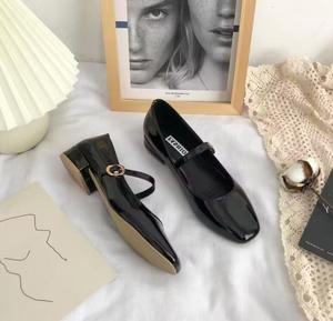 Nueva tendencia Ballet Flats Shoes <span class=keywords><strong>Outlet</strong></span> Flat Dress Party Shoes Square Toe Lady Elegant Flat Mary Jane Shoes - Product Image 4