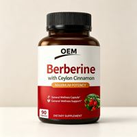 Berbérine, Cannelle de Ceylan, Santé Cardiovasculaire, Bien-être du Foie et Digestif, Supplément à Puissance Maximale, Ingrédients Naturels