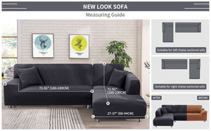 Copridivani Elastici in Tinta Unita <span class=keywords><strong>per</strong></span> Soggiorno Fodera <span class=keywords><strong>per</strong></span> <span class=keywords><strong>Divano</strong></span> <span class=keywords><strong>Angolare</strong></span> a L Copripoltrona e Protezione <span class=keywords><strong>per</strong></span> Sedia - Product Image 5