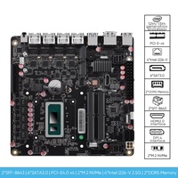 Placa Base N15 4*Intel I226-V 2.5G I5-12450H 6-Bay NAS 8505 6*NVMe 6*SATA3.0 1*PCIEx4 2*DDR5 Firewall PC Mini ITX