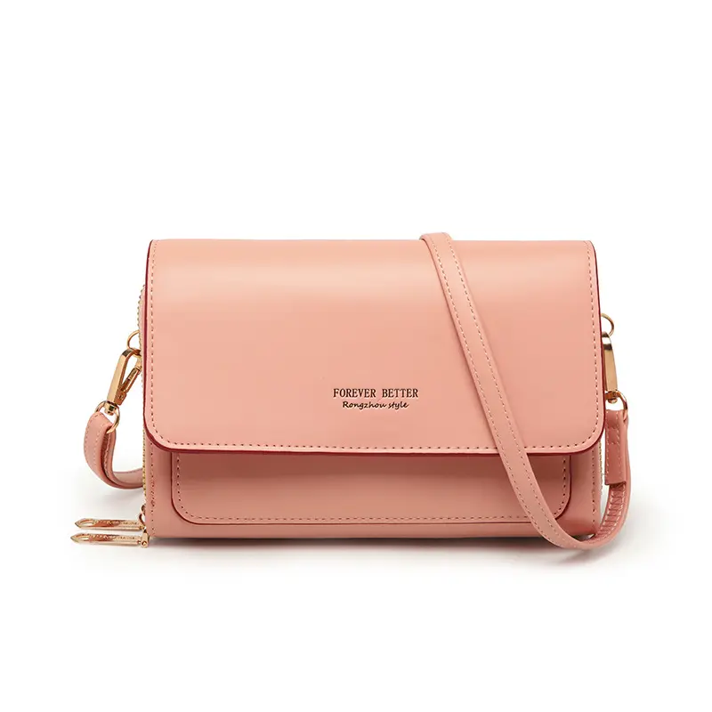 New Women's Handbag Fashion Leather Messenger Wallet Multifunctional Mobile Phone Bag Shoulder Wallet Purse