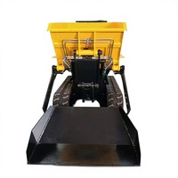 Mini-chargeuse sur chenilles hydraulique 500 kg avec moteur PLC, garantie 1 an, haute efficacité, benne basculante, accessoire de godet de direction pour mini-chargeuse compacte