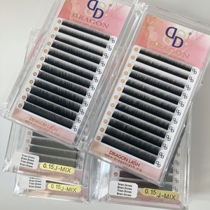 ขนตาปลอมเนื้อนุ่มแบบเกาหลี0.10 0.15ขนตาด้านล่างแบบพรีเมี่ยมทำด้วยมือ J Curl 5 6 7 8มม. แบบคลาสสิก - Product Image 2