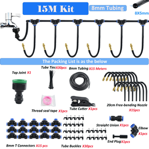 Boquilla Atomizadora de Agua de Latón Automática de Alta Presión Ajustable de 360 Grados, de 5/10/15/20/30 Metros, para Riego por Goteo de Jardín - Product Image 4