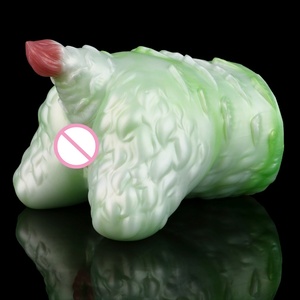 Hot Selling Mint Green Spirit Beast Butt Soft Silicone Male Masturbation Cup, Single Channel Erotic <b>Toy</b> <b>for</b> <b>Men</b> - Product Image 2