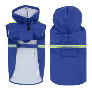 Vêtement de pluie pour grand chien, imperméable intégral en tissu PU avec éléments réfléchissants, idéal pour l'hiver, le printemps, l'été et la saison des pluies - Grande Vente - Product Image 6