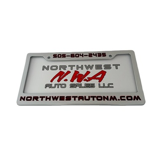 Runxian Chất Lượng Cao Tùy Chỉnh Phổ Phù Hợp Với Xe Giấy Phép Tấm Khung ABS <span class=keywords><strong>Chrome</strong></span> Mạ 31*16Cm Bìa Bán Buôn - Product Image 4