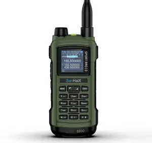 Newest portable two way radio walkie talkie SENHAIX 8800 5W double band uhf vhf Ham Radio with programmable on the Phone