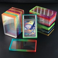 Plaque de protection arrière BNW en TPU pailleté à dégradé de couleurs avec plaque acrylique transparente pour cartes PSA