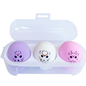 TikTok <span class=keywords><strong>Halloween</strong></span> <span class=keywords><strong>Maquillage</strong></span> Oeuf 3pcs Boîtes Fantôme Citrouille Sans Latex Blender Éponges <span class=keywords><strong>Maquillage</strong></span> Éponge Ensemble - Product Image 4
