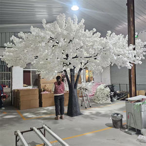 SMOOTH Customized <b>Large</b> Wedding Decorative <b>Large</b> Silk <b>Flower</b> Tree <b>Artificial</b> White Color Cherry Blossom Trees - Product Image 4