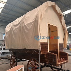 5-6 Person with Roof Outdoor Christmas Decoration Horse Wagon/romantic Wedding Carriage Sightseeing <b>Tent</b> Car Horse Carriage - Product Image 6