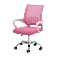 Chaise de bureau moderne et colorée rose vif en maille intégrale avec hauteur réglable et base pivotante – Vente en gros