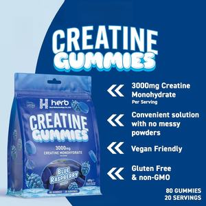 OEM/ODM Private Label Creatine Monohydrate <b>Gummies</b> <b>Preworkout</b> Supplement for Adult Muscle Growth Strength Energy Support - Product Image 3