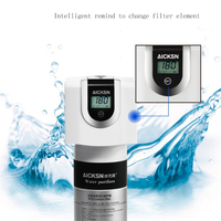 Aicksn ACF Système de filtration d'eau sédimentaire avec robinet UV Purificateur d'eau UV domestique sous évier Filtration en acier inoxydable