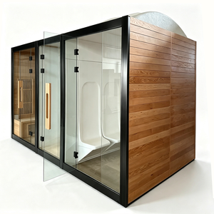 Swankia saune in legno <span class=keywords><strong>termo</strong></span> legno Sauna all'aperto stufa e combinazione bagno turco per l'europa - Product Image 5