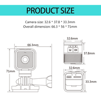 Mini Cámara IP HD 1080P CS03, Pequeña Cámara Deportiva para Exteriores, Inalámbrica, WIFI, P2P/AP, Visión Nocturna por Infrarrojos, Detección de Movimiento, Videocámara M01