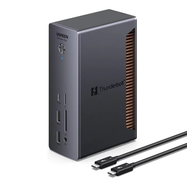 UGREEN Thunderbolt 5 Dock, 13-in-1, 120Gbps Transfer, Single 8K, Dual 6K60Hz Display, 140W Max Charging, 2.5GbE, SD/TF 4.0