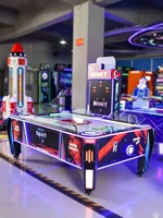 Table de Hockey sur Air Commerciale pour Enfants, 2 Joueurs, Équipement d'Arcade à Monnayeur pour Centre de Divertissement Familial
