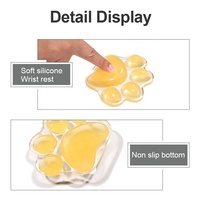 Protecteur de patte de chat Compatible tapis de souris Transparent anti-rayures tapis de souris Gamer souris Silicone Gamer pour bureau maison