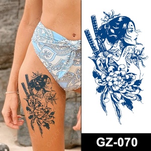 Tatouages temporaires semi-permanents pour femmes et hommes, motifs floraux sexy, imperméables, sûrs pour le corps, effet frais pendant 2 semaines, faux tatouages Jagua - Product Image 3