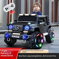 Mobil Listrik Empat Roda dengan Remote Control, Peredam Kejut, Off Road, Dua Kursi untuk Anak-anak dan Dewasa