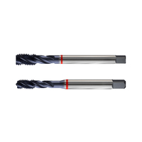 T2839  5/16-18UNC-3/8-24UNF Tap Mesin Baja Kecepatan Tinggi Alur Lurus Alat Pembuat Ulir Standar Amerika Tap Mesin Pembuat Ulir