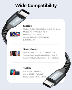 Factory Small MOQ 60W 3A Fast Charging <b>Data</b> <b>Cable</b> USB <b>Cable</b> SUNGUY CE Certified Braided USB C <b>Cable</b> for EU Market - Product Image 6