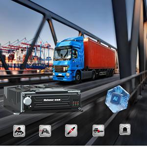 MDVR de 8 Canales H.265, Video en Tiempo Real, <span class=keywords><strong>CCTV</strong></span> de 8 Canales, 4G, GPS, Sistema de Cámara MDVR Móvil para Camiones, ADAS, DSM, BSD, Autobús, Automóvil - Product Image 1