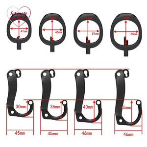 Nuova Gabbia di Castità Maschile in Resina con Lucchetto Invisibile 3D, Anello per Pene per Principianti BDSM, Giocattolo Sessuale - Product Image 4