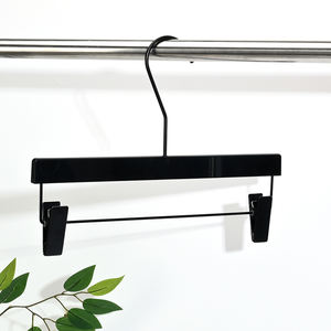 ชุดไม้แขวนเสื้อพลาสติกอะคริลิคสีดำสำหรับเด็ก - Product Image 3