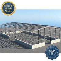 Nueva Estructura de Acero Ligero de Bajo Costo y Construcción Rápida para Almacenes, con Servicios de Soldadura y Doblado, en Venta