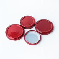 Capuchon en fer blanc de 63 mm pour bocaux en verre, miel, sauces, emballages alimentaires métalliques