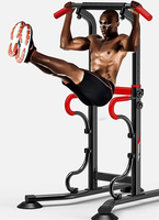 Barre De Traction Réglable Pull-up Squat Rack Extérieur Portable Pull up Bar and Dip Fitness Station Gym Home Workout
