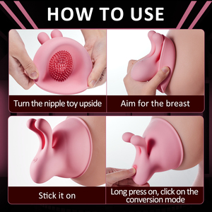 Masajeador de pecho de cabeza de conejo HLYC 18 +, vibrador de Control remoto silencioso inalámbrico, productos eróticos para adultos para masturbador de burlas femeninas - Product Image 5