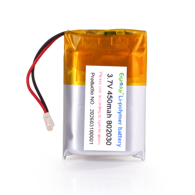 Custom 3.7V 450mAh Li-Po Rechargeable Battery Pack 103450 for Field Monitoring Wireless Collectors Sprayers Recorders