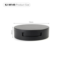 Boîte de rangement vide en plastique PVA pour poudre libre, 10g, avec miroir, logo personnalisé, épaisseur 20mm