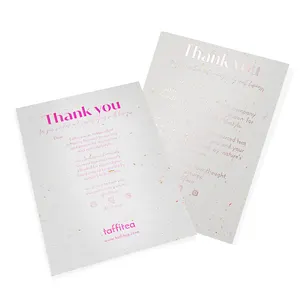 Wholesale Custom Print Paper Business Cards Fashion Thank You Cards Luxury Invitation Greeting Cards With Your Logo