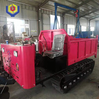 Mini-tracteur amphibie à chenilles Taishan Niu, à faible vitesse, auto-chargeant, tout-terrain, capacité de charge de 3 tonnes, moteur diesel Changfa 26 CV, 1 pompe, 1 boîte de vitesses